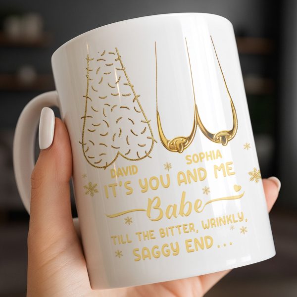 It's You And Me Babe, Older Couple Figures - Personalized Custom Coffee Mug - CPL1232_MG