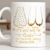 It's You And Me Babe, Older Couple Figures - Personalized Custom Coffee Mug - CPL1232_MG