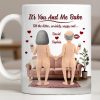 It's You And Me Babe Till The Bitter, Wrinkly, Saggy End - Personalized Custom Coffee Mug - CPL1308_MG