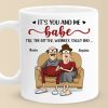It's You And Me Till The Bitter End - Couple Personalized Custom Mug - Gift For Husband Wife, Anniversary