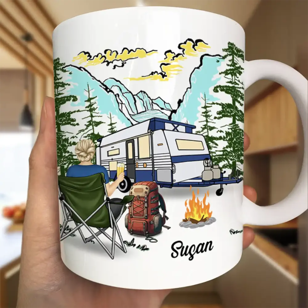 Iwishabish Woods Camping - Personalized Mug