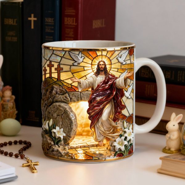 Jesus Christ Resurrection Coffee Mug - Easter Gift For Christian 04QHLU290126