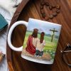 Jesus Lord, Please Keep Your Arm Around My Shoulder And Your Hand Over My Mouth - Personalized White Mug