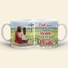 Jesus Lord, Please Keep Your Arm Around My Shoulder And Your Hand Over My Mouth - Personalized White Mug