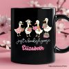 Just a Bookish Goose Personalized Mug, Funny Nerdy Book Readers Gift with Custom Name
