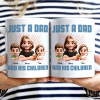 Just A Dad And His Girl 3D Effect Crossed Arms - Personalized Mug