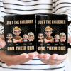 Just A Dad And His Girl 3D Effect Crossed Arms - Personalized Mug