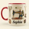 Just A Girl Who Love Sewing - Personalized Accent Mug - Gift For Her, Sewing Lovers NL122