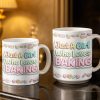 Just A Girl Who Loves Baking With Mixer And Cupcakes - Personalized Custom Coffee Mug - COOK030_MG