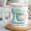 Just A Girl Who Loves Baking With Mixer And Cupcakes - Personalized Custom Coffee Mug - COOK030_MG