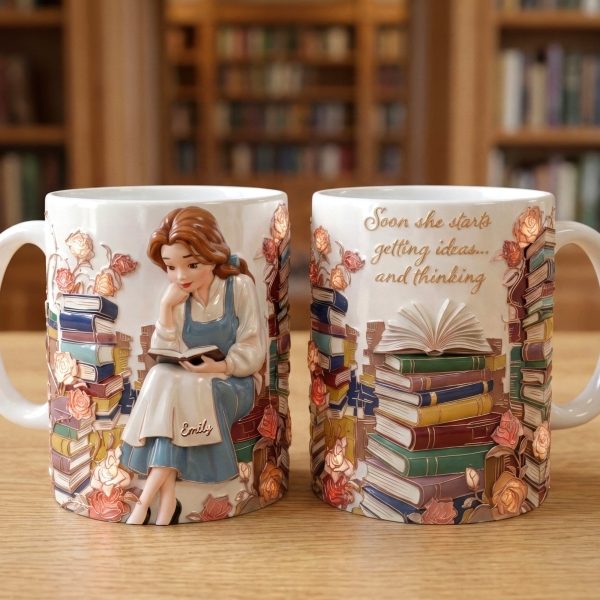 Just A Girl Who Loves Books - Personalized Ceramic Mug - Gift For Her, Book Lovers | NL122