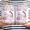 Just A Girl Who Loves Books And Dogs - Personalized White Edge-to-Edge Mug