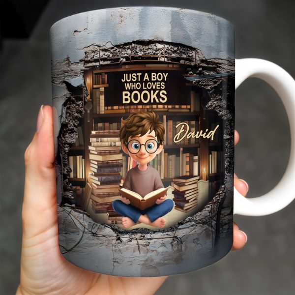 Just A Girl Who Loves Books And Reading - Personalized Custom Coffee Mug - BLV060_MG
