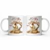 Just A Girl Who Loves Books And Sakura Tree - Personalized Custom Coffee Mug - BLV018_MG