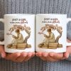 Just A Girl Who Loves Books And Sakura Tree - Personalized Custom Coffee Mug - BLV018_MG