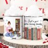 Just A Girl Who Loves Books, Personalize Accent Mug, Gifts For Book Lover