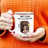 Just A Girl Who Loves Books With Flowers And Happy Sun Design - Personalized Custom Coffee Mug - DTG013_MG