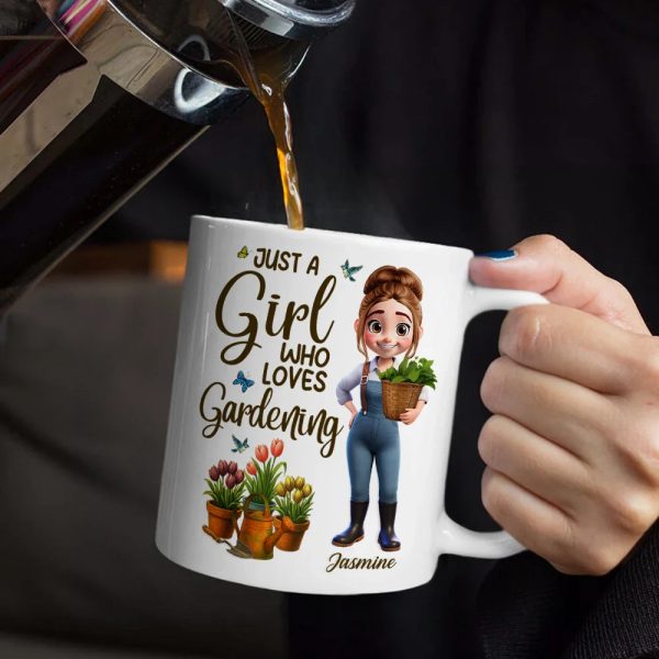 Just A Girl Who Loves Gardening - Personalized Mug