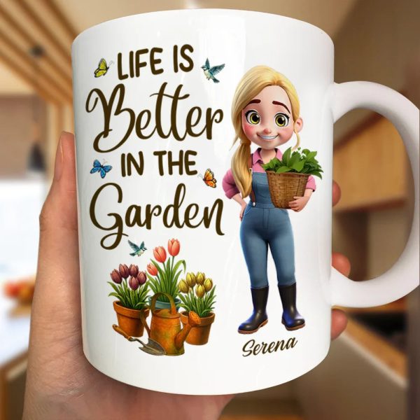 Just A Girl Who Loves Gardening - Personalized Mug