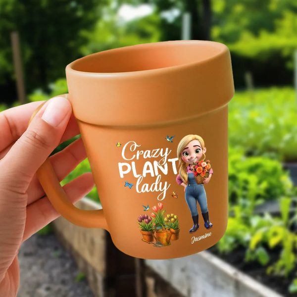 Just A Girl Who Loves Gardening - Personalized Plant Pot Ceramic Mug