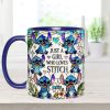 Just A Girl Who Loves Sti - Personalized Accent Mug - Gift For Her, Movie Fans HH01