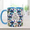 Just A Girl Who Loves Sti - Personalized Accent Mug - Gift For Her, Movie Fans HH01