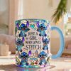 Just A Girl Who Loves Sti - Personalized Accent Mug - Gift For Her, Movie Fans HH01