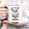 Just a Love Goose Quirky Valentine Personalized Mug, Sarcastic Funny Gift with Custom Name