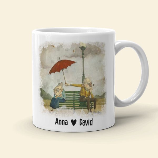 Just Because I'm Mad At You Personalized Mug, Couple Gift