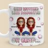 Just Like Mom, But Cooler - Family Personalized Custom 3D Inflated Effect Printed Mug - Mother's Day, Gift For Mom, Daughter