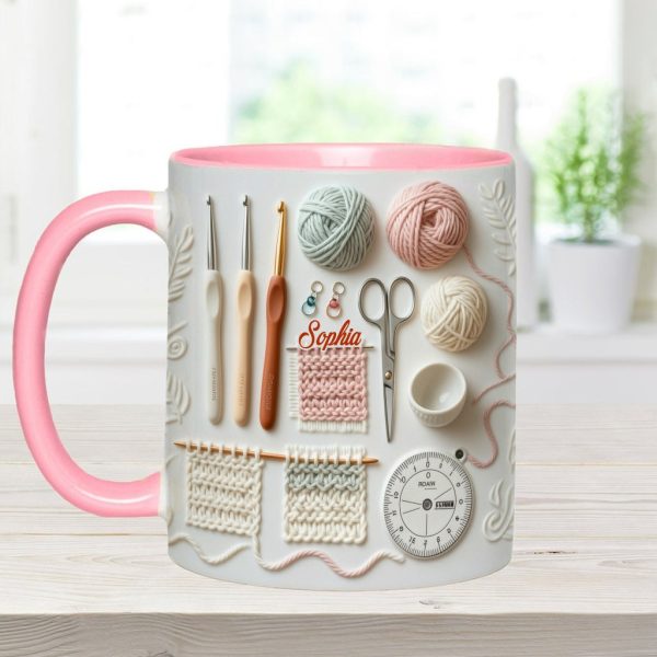 Just Love Crocheting - Personalized Accent Mug - Gift For Her HH01