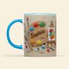 Just Love Painting - Personalized Accent Mug - Gift For Painting Lovers NL122