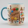 Just Love Painting - Personalized Accent Mug - Gift For Painting Lovers NL122