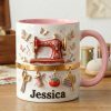 Just Love Sewing - Personalized Accent Mug HH01
