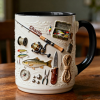 Just Loves Fishing - Personalized Accent Mug HH01