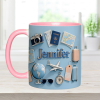 Just Loves Traveling - Personalized Accent Mug HH01