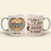 Just Me & You With An Ocean View Personalized Beach Couple Mug, Gift For Couple