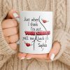 Just When I Think I Am Out Your Cheeks Pull Me Back In Funny Butt - Personalized Custom Coffee Mug - CPL1383_MG