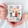 Just You, Me, And Wagging Tails - Couple Personalized Custom Mug - Gift For Husband Wife, Anniversary, Pet Owners, Pet Lovers