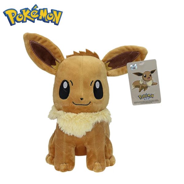 Kawaii 27cm Eevee Plush Toy - Soft Stuffed Animal for Kids' Gifts