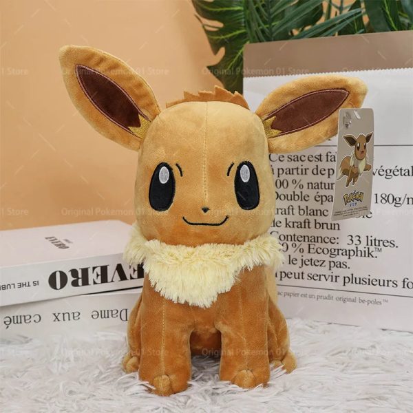 Kawaii 27cm Eevee Plush Toy - Soft Stuffed Animal for Kids' Gifts