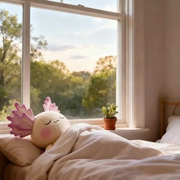 Kawaii Axolotl Plush Toy 25cm Soft Stuffed Animal for Kids