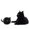 Kawaii Black Cat Plush Pillow - Soft, High-Quality Toy for Kids & Decor