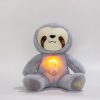 Kawaii Breathing Sloth Plush Toy - Soothing Sound & Light Sleep Companion