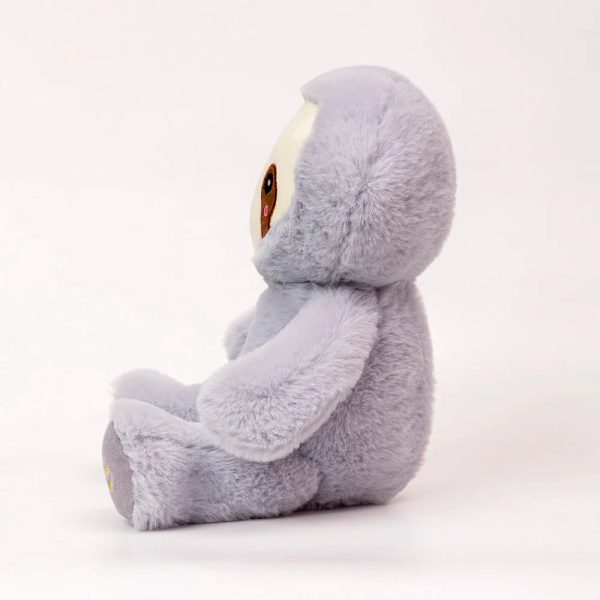 Kawaii Breathing Sloth Plush Toy - Soothing Sound & Light Sleep Companion