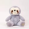 Kawaii Breathing Sloth Plush Toy - Soothing Sound & Light Sleep Companion