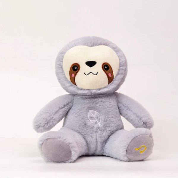 Kawaii Breathing Sloth Plush Toy - Soothing Sound & Light Sleep Companion