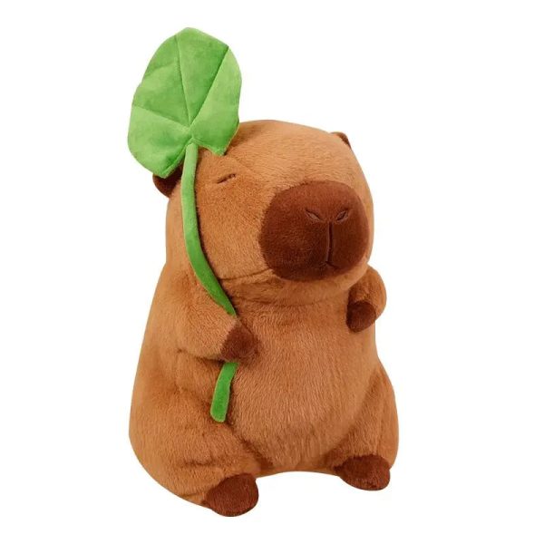 Kawaii Cartoon Lotus Leaf Capybara Plush Toy - Soft Pillow Gift