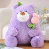 Kawaii Fat Bear Plush Toy Teddy Bear with Rose