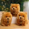 Kawaii Fluffy Chow Chow Plush Toy - Cute Lifelike Puppy for Kids